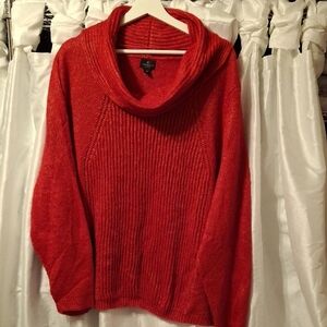 Worthington Vibrant Red Turtleneck Sweater 3×